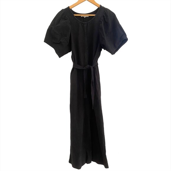 ✨ Apiece Apart Black Puff Sleeve Wide Leg Jumpsuit – Size 4 ✨ - Picture 4 of 15